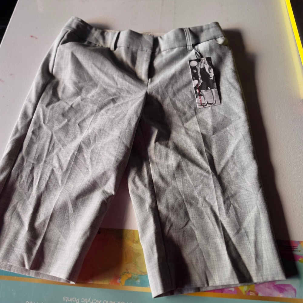 Express Design Studio The Editor City Short Gray Low Rise Trouser Shorts Size 0